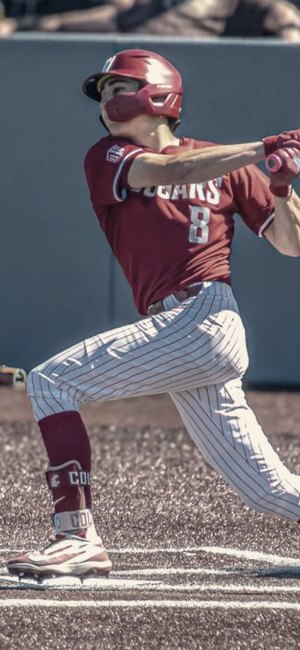 Ollie Obenour at bat for Washington State